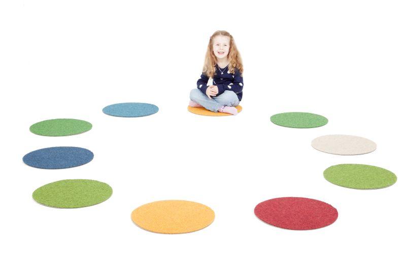 Tretford runde Sitzpads im 10er Set 