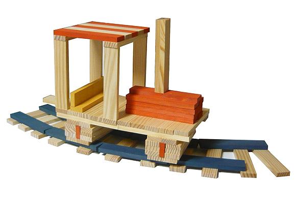 tempkapla149QJ0BqATl5raq KAPLA® Holzplättchen 280 Stück natur, kombiniert mit bunten Steinen, z.B. KAPLA Octocolor