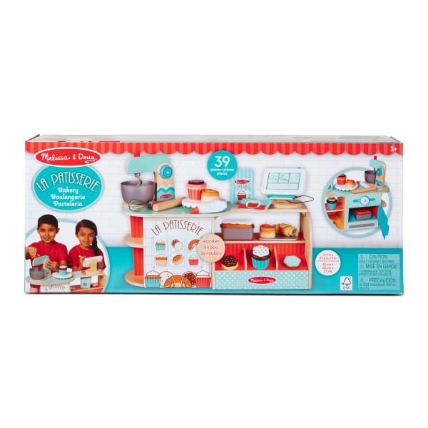 B-ckerei-10 Melissa & Doug La Patisserie Bäckerei - Backstube und Theke mit 39 Teilen. KiTa-Spielewelt