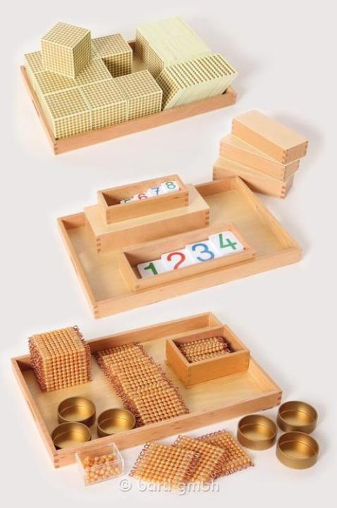 Goldenes Perlenmaterial - Komplettsatz 
