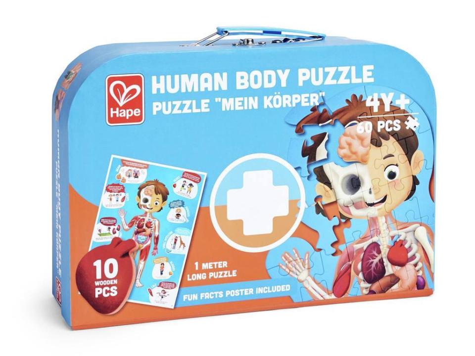 K-rperpuzzle-3 Bodenpuzzle Mein Körper - 61-teilig, im praktischen Aufbewahrungskoffer. KiTa-Spielewelt