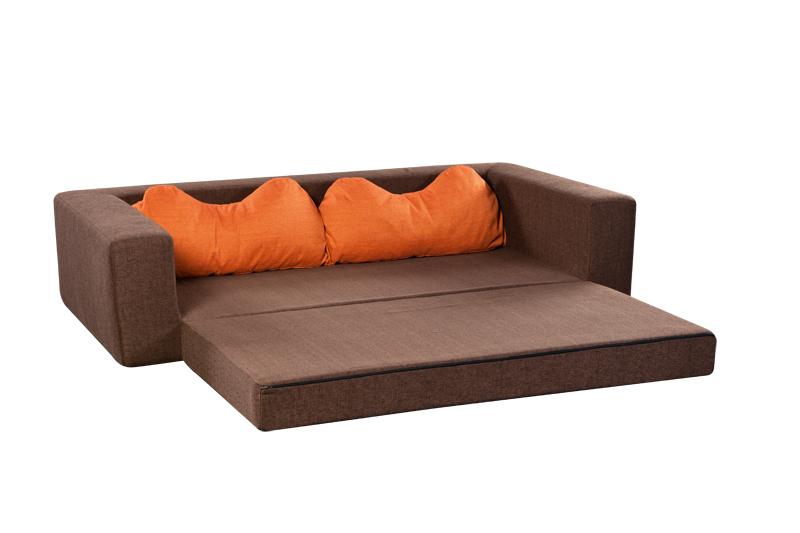 Big Sofa, aufklappbar, 2 Wellenkissen, Schlafsofa