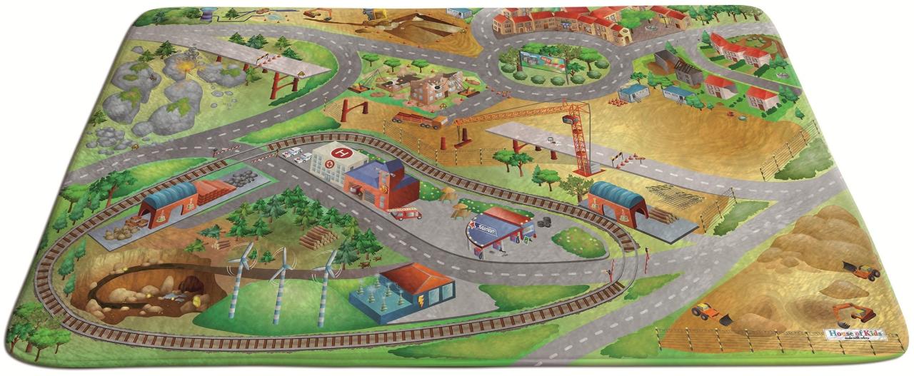 Spielteppich Baustelle