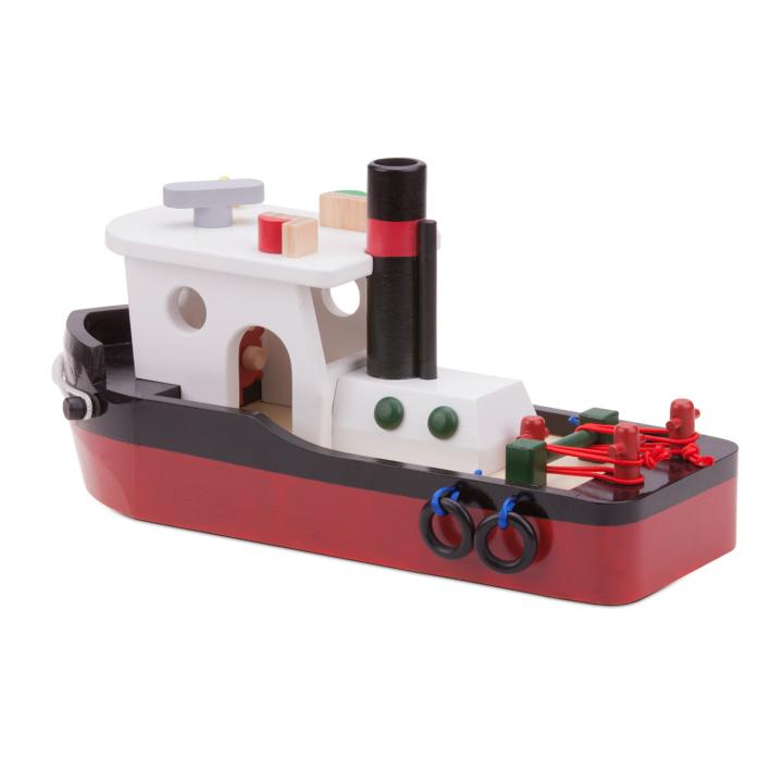 Schlepper - Schleppschiff aus Holz für Kinder, Rollenspiel