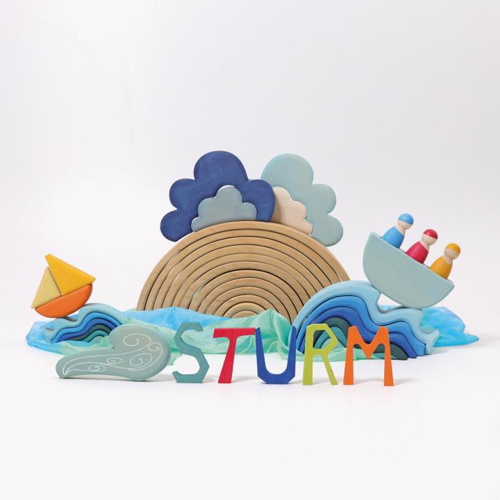 we5 Grimms Bauspiel Wetter - Holzspielzeug - KiTa-Spielewelt