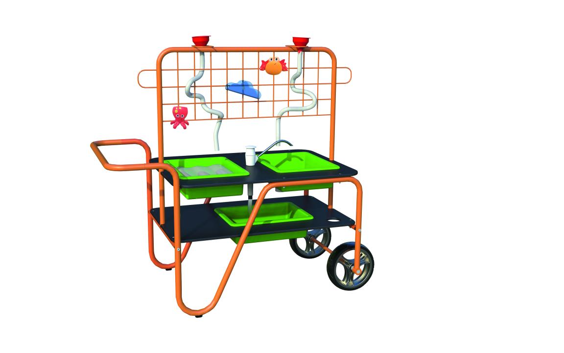 wa1pQClstSiatL3D Mobiler Sand- und Wassertisch - mit Schläuchen und Wasserpumpe - KiTa-Spielewelt