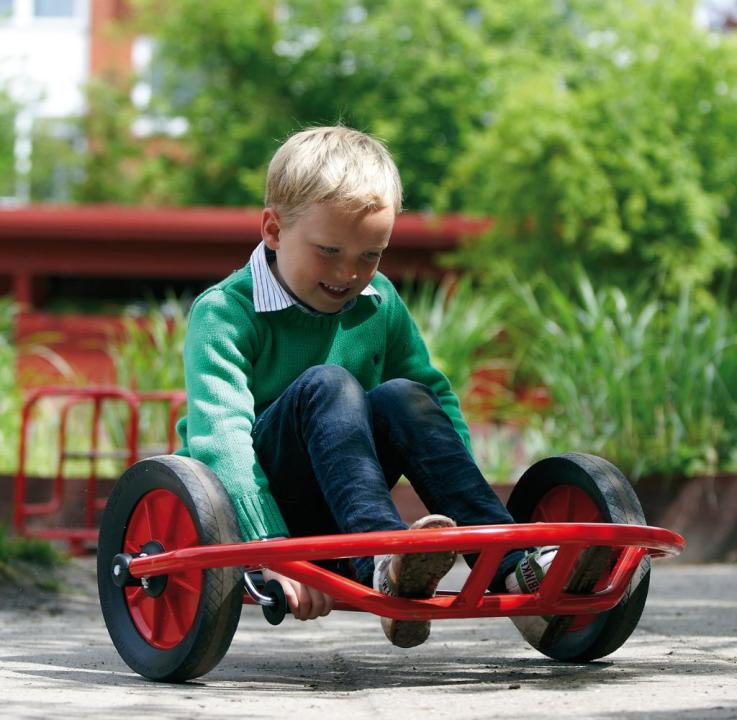 Winther Swingcart klein, Junge fährt