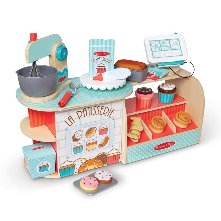 B-ckerei-3 Melissa & Doug La Patisserie Bäckerei - alle Einzelteile der Kinderküche / des Kaufladens auf einen Blick. KiTa-Spielewelt